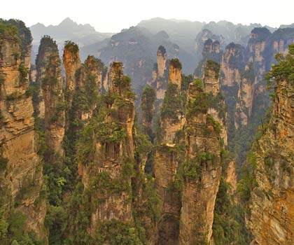 Vrcholky Zhangjiajie